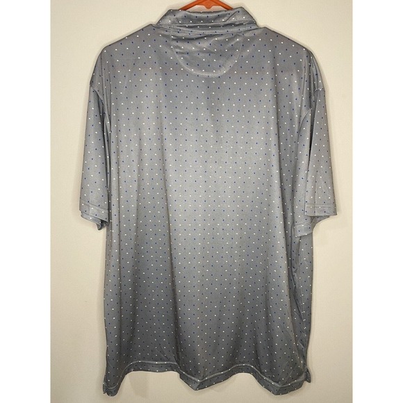 Etonic Size XLARGE Gray Short Sleeve Geometric‎ Print Golf Shirt - Picture 6 of 9